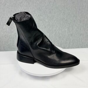 Steve Madden Nexie Black Leather Slouch Ankle Booties NEXI01S1 Size 6.5 Portugal